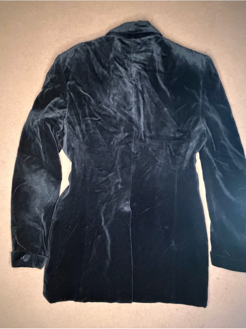 Lauren Ralph Lauren Black Velvet Tailored Blazer size 4 - Picture 5 of 9